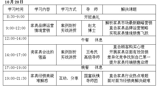 中國傢俱經銷商“成長之道”北京訓練營正式啟動！